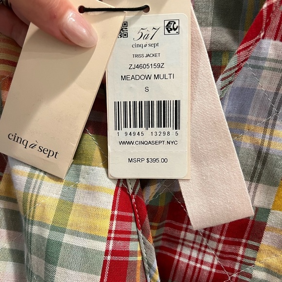 NWT Cinq a Sept Quilted Wrap Coat - Picture 3 of 7